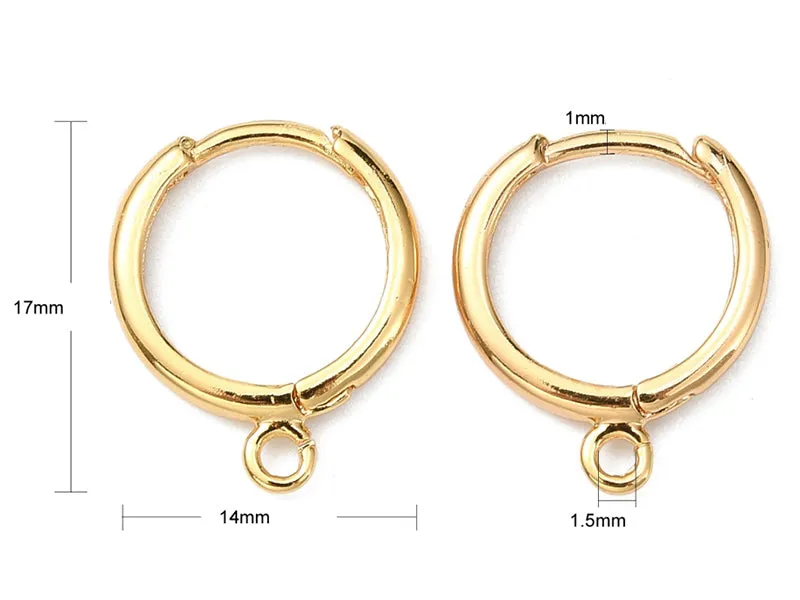 La Petite Epicerie dormeuses oorbellen goud 18K 17 mm
