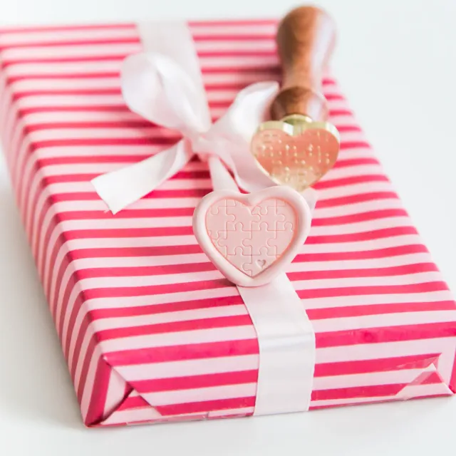 Jessy at Sea Puzzle Heart lakstempel 25 mm hart