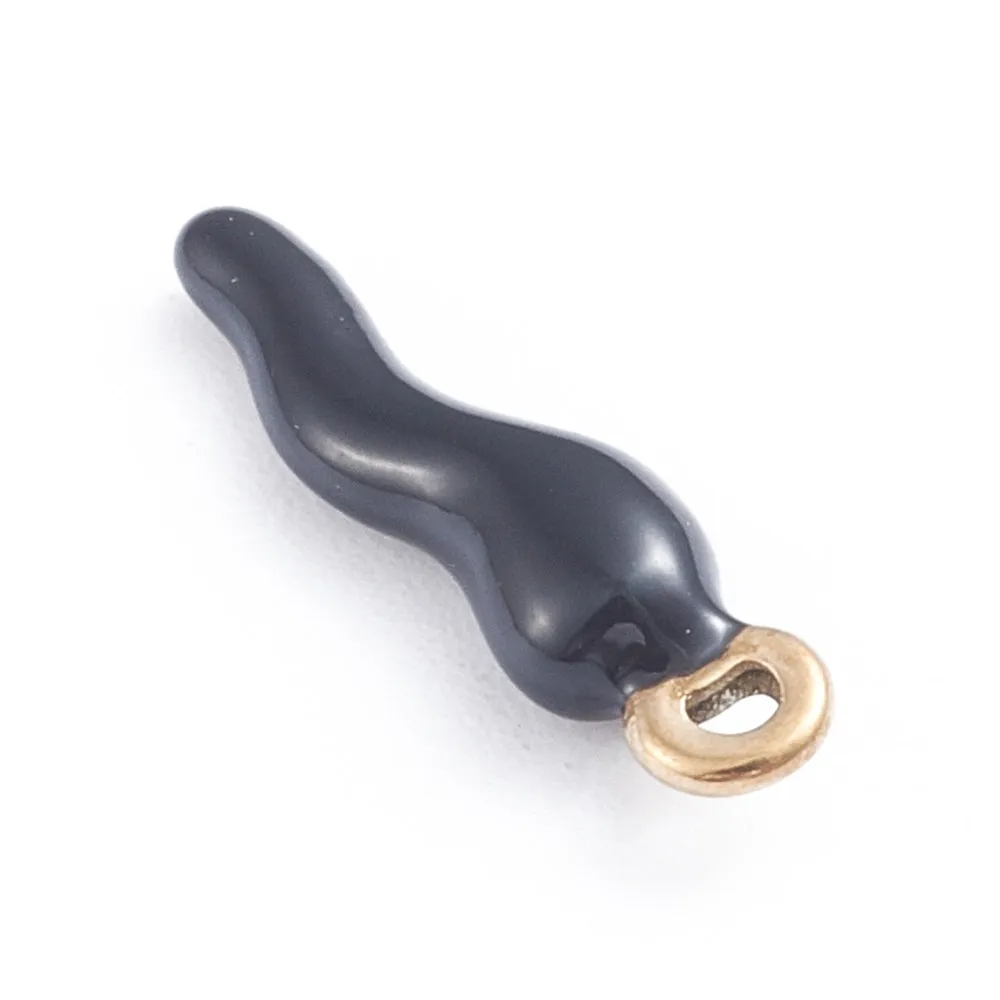 La Petite Epicerie Corne Italienne bedel zwart emaille goud RVS