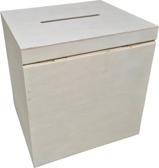 Astrid Brouwers enveloppenkist met slotje hout 29,1 cm