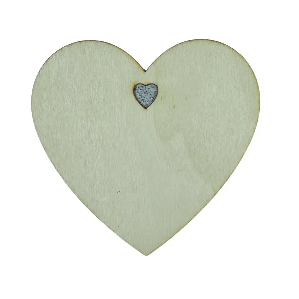 Astrid Brouwers hart hout 10 cm met ophanggaatje