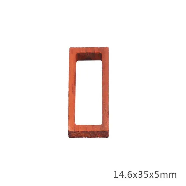 Bijounique Houten Frame Rechthoek Smal Hanger 1 Stuk