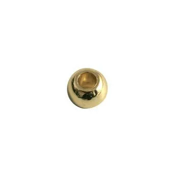 Bijounique kraal goud 14kt verguld 5x6 mm per stuk