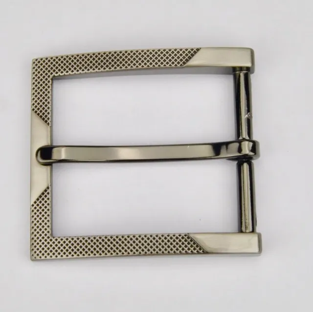 Leather House Buckle Black 35 mm gesp zwart metaal