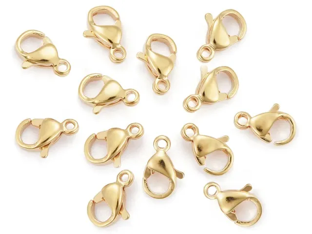 La Petite Epicerie Karabijnsluiting 9 mm Sluiting Goud 10 Stuks 24K