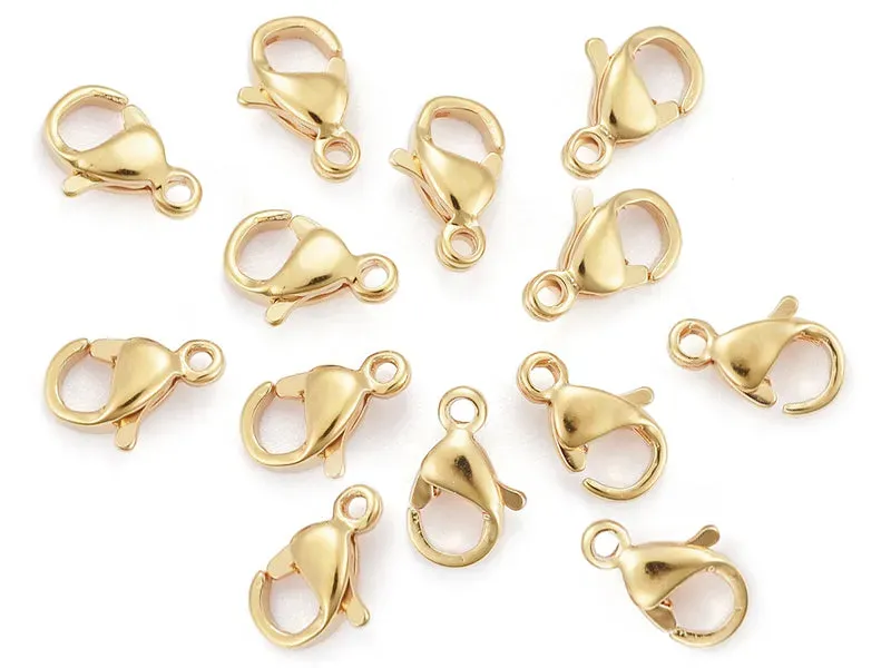 La Petite Epicerie Karabijnsluiting 9 mm Sluiting Goud 10 Stuks 24K