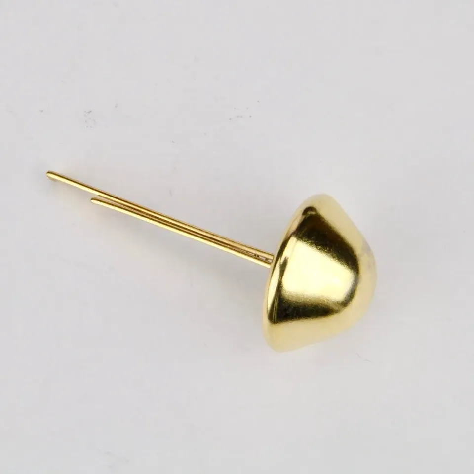 Leather House Gold 14 mm splitpen voetje goud per stuk