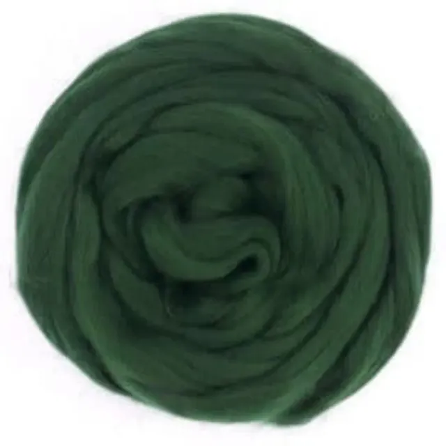 LTC-Leiden viltwol merino lontwol 50 gram donkergroen