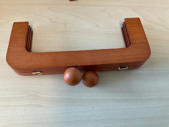 Leather House Wooden Bracket tasbeugel 20 cm hout