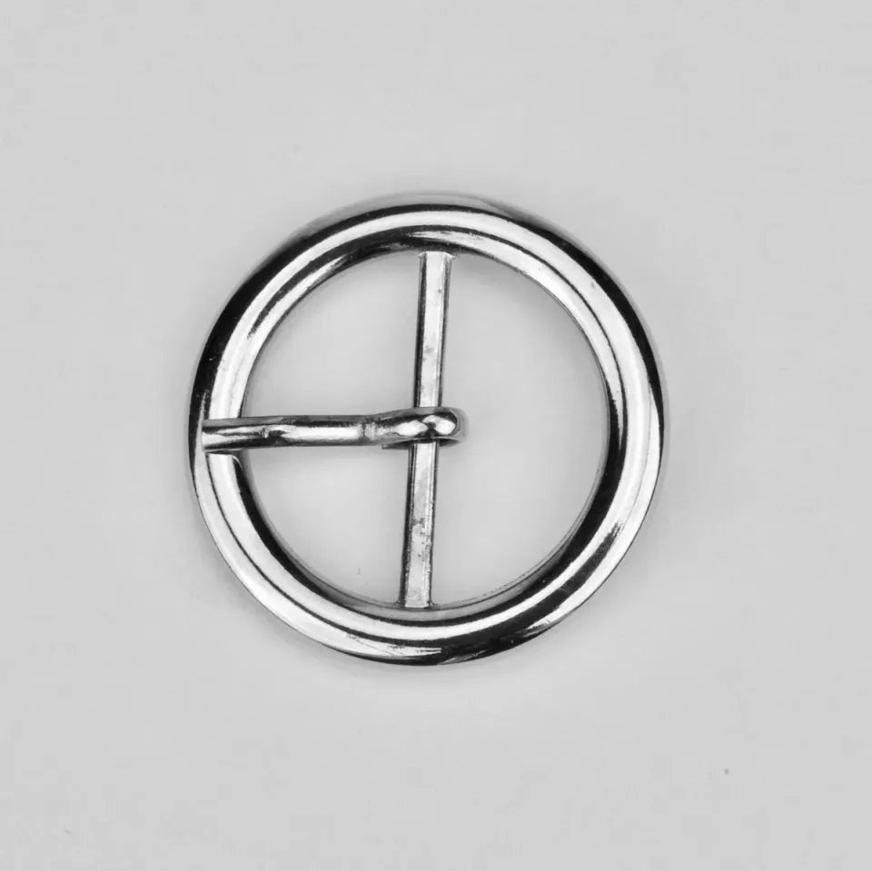 Leather House Nickel gesp nikkel zilver 21mm