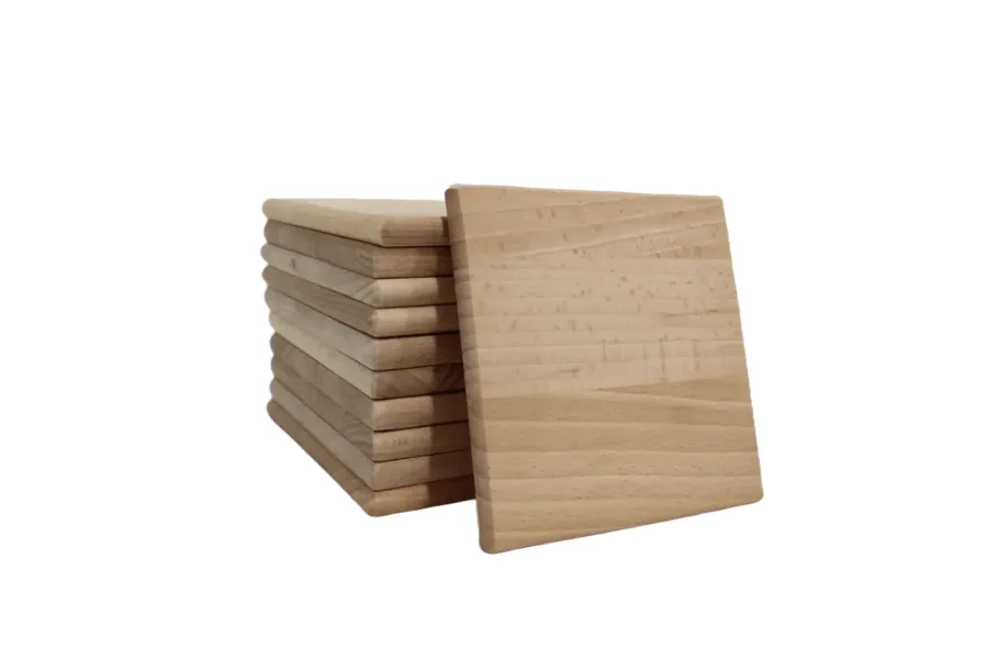 Astrid Brouwers Onderzetters beuken 12 cm set 2