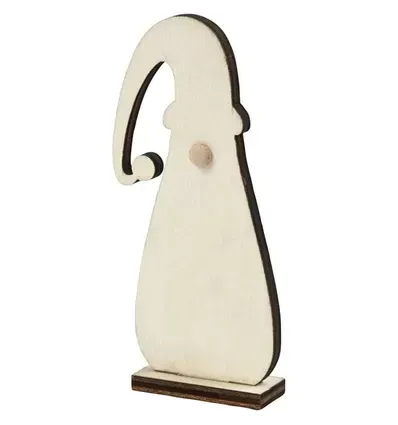 Astrid Brouwers Kerstkabouter houten figuur 10 cm naturel