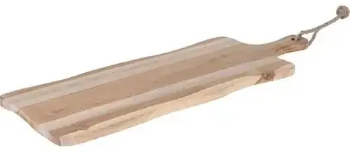 Astrid Brouwers borrelplank teak met handvat 59,5 cm