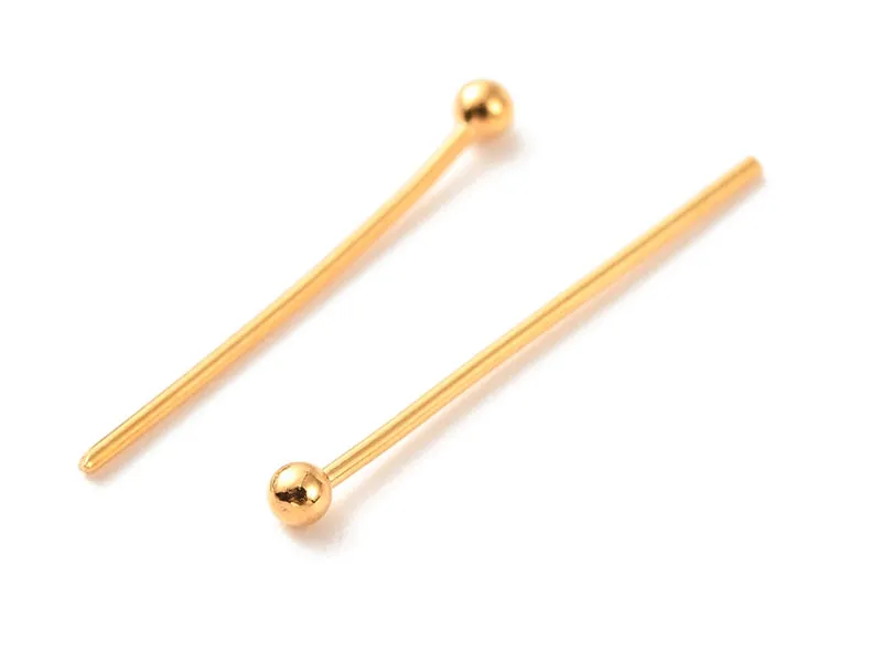 La Petite Epicerie Nietstiften Kogelkop Goud 21 mm 50 Stuks