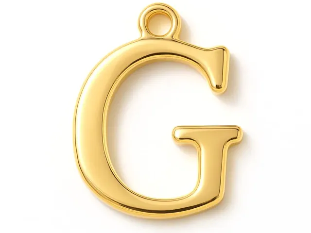La Petite Epicerie G bedel letter verguld per stuk