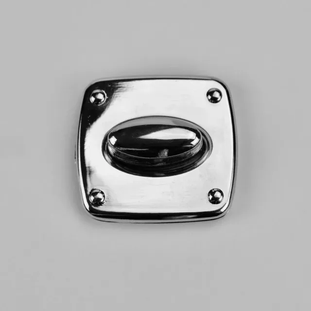 Leather House Turnlock Draaislot Zilver 40x43mm