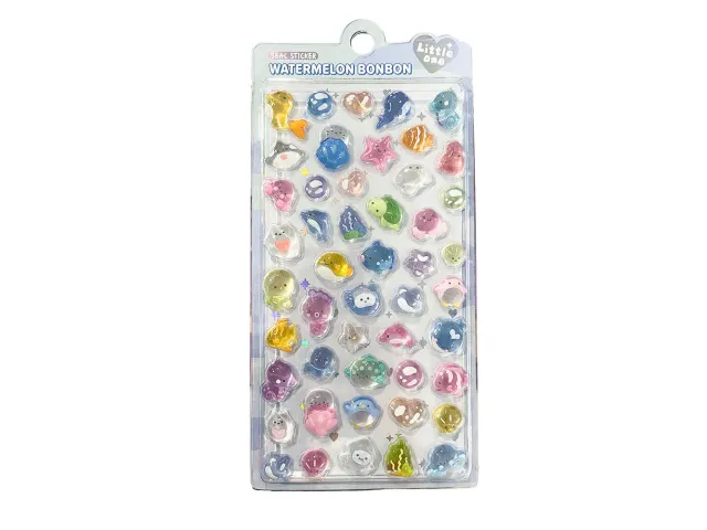 Watermelon Bonbon Zeedieren 3D stickers maritiem