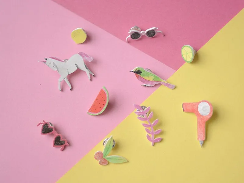 Mes Kits Make It kit pins tendance krimpfolie 5 stuks