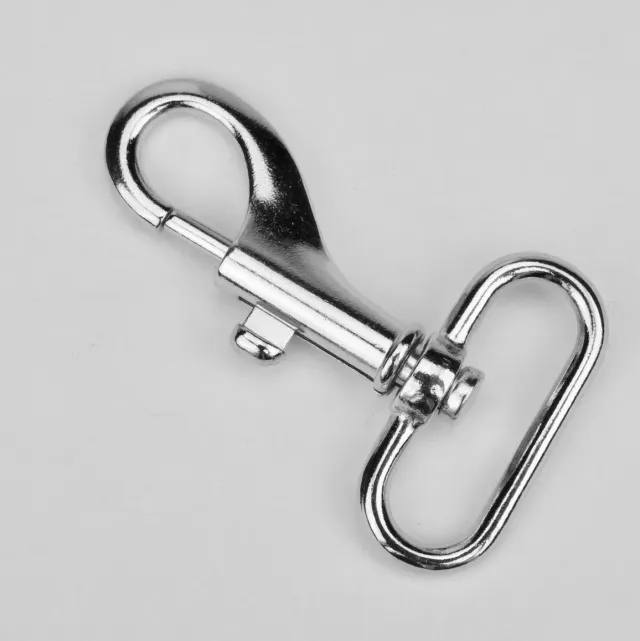 Leather House Musketon Ovaal 30mm Zilver 2st