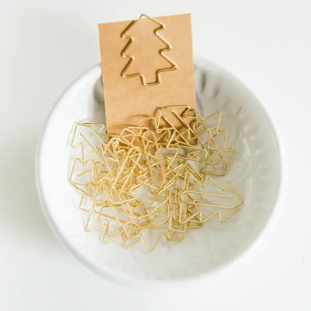 Jessy at Sea Christmas tree paperclips 20 stuks goud