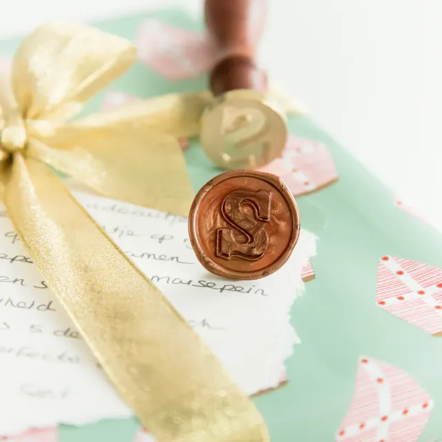 Jessy at Sea Chocolate letter waxzegelstempel 25 mm sinterklaas