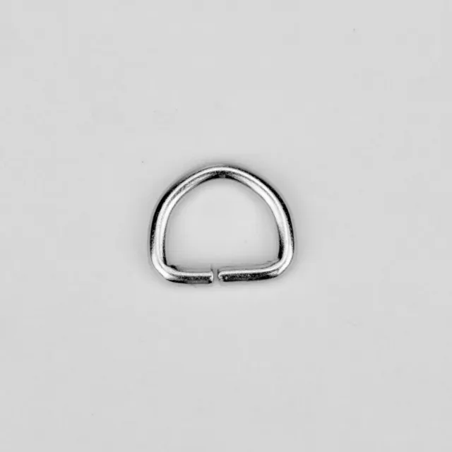 Leather House D-ring 10 mm zilver per stuk