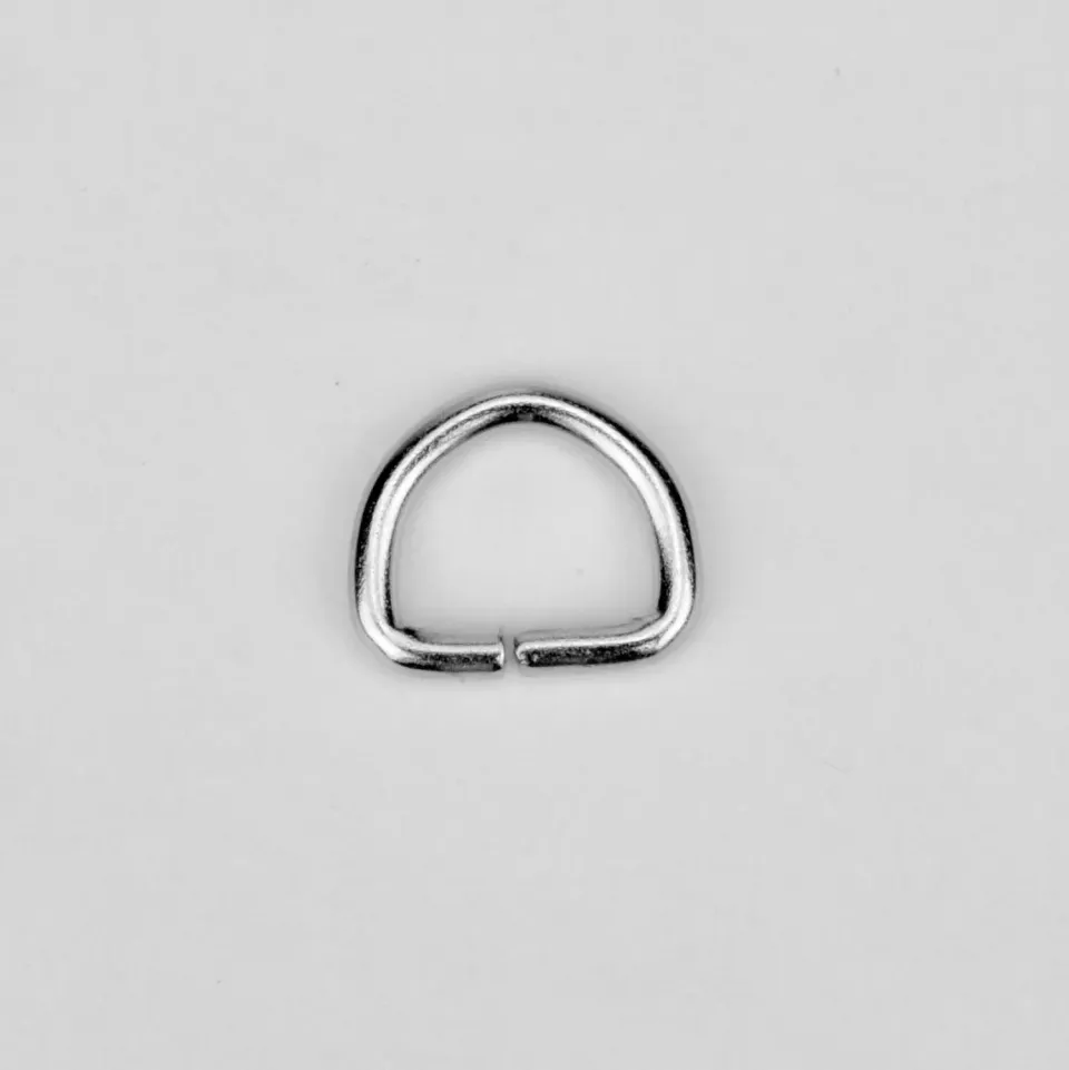 Leather House D-ring 10 mm zilver per stuk