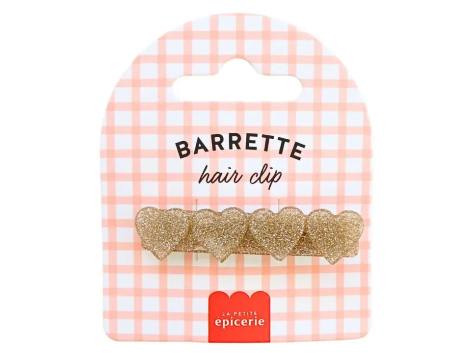 La Petite Epicerie haarspeld hart goud acetate