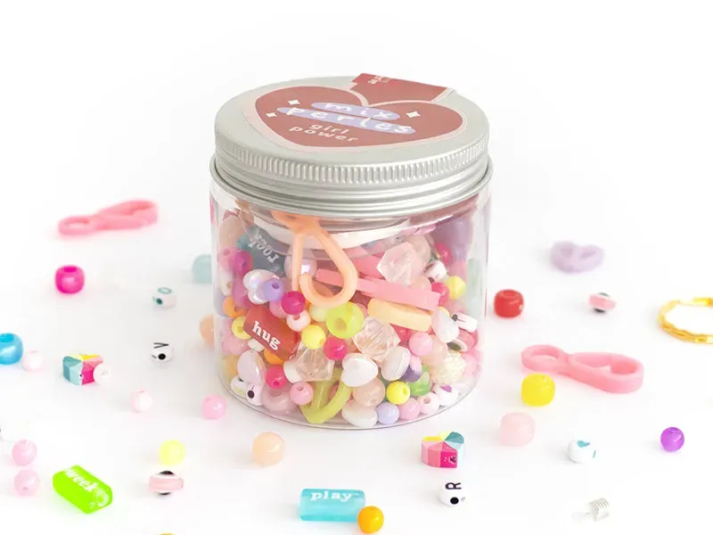 La Petite Epicerie Girl Power kralenmix pot met draad