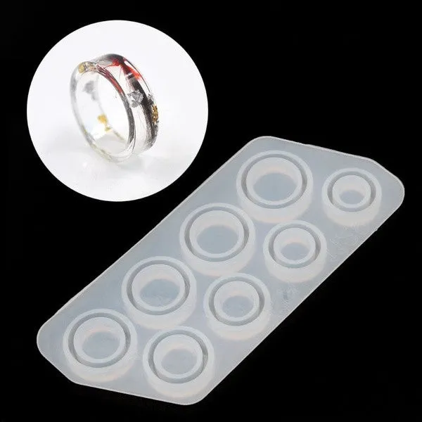 Bijounique 99 ringenmal siliconen 8 maten 15-22 mm