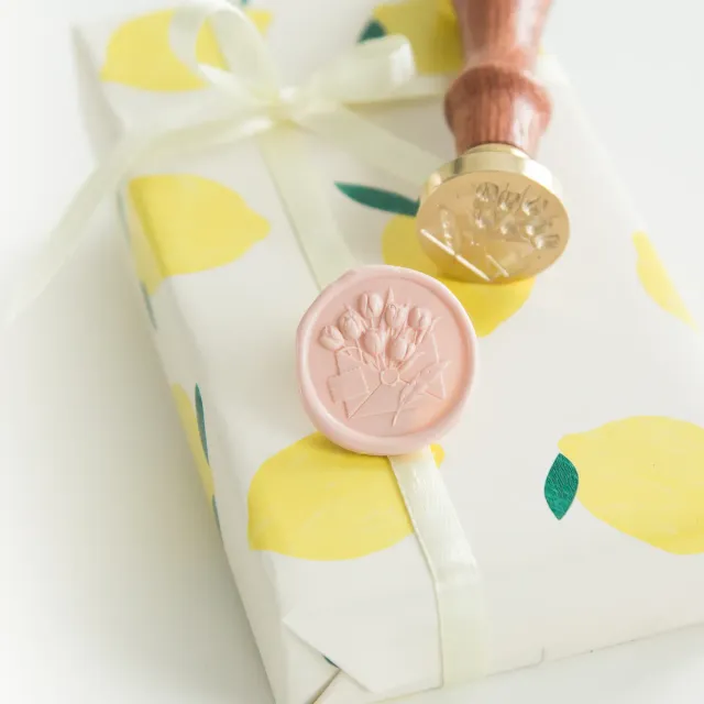 Jessy at Sea 3D Flowers lakzegel stempel 25 mm
