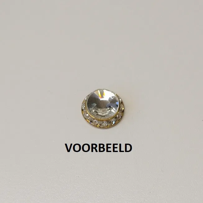 Bijounique Rondel Zetting Met Stras Zetting Per Stuk S