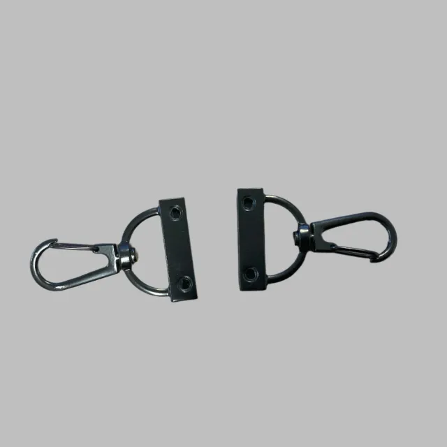 Leather House Musketonhaak Zwart 20 mm 2 stuks