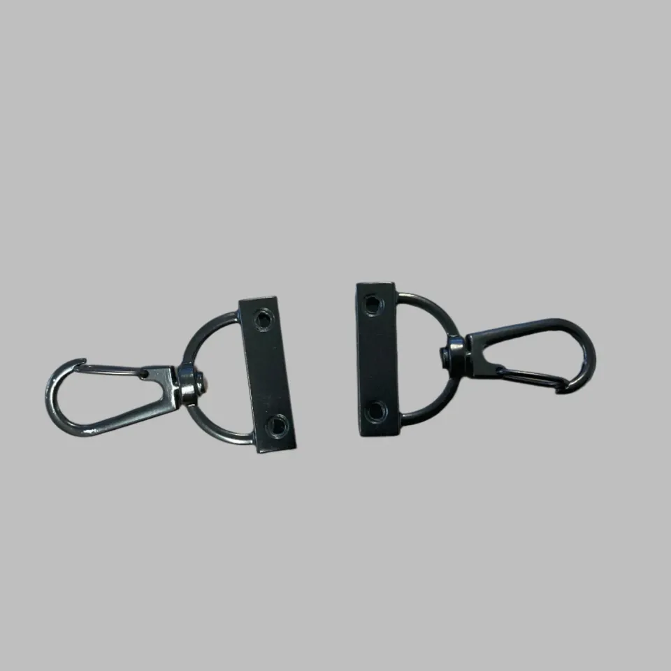 Leather House Musketonhaak Zwart 20 mm 2 stuks