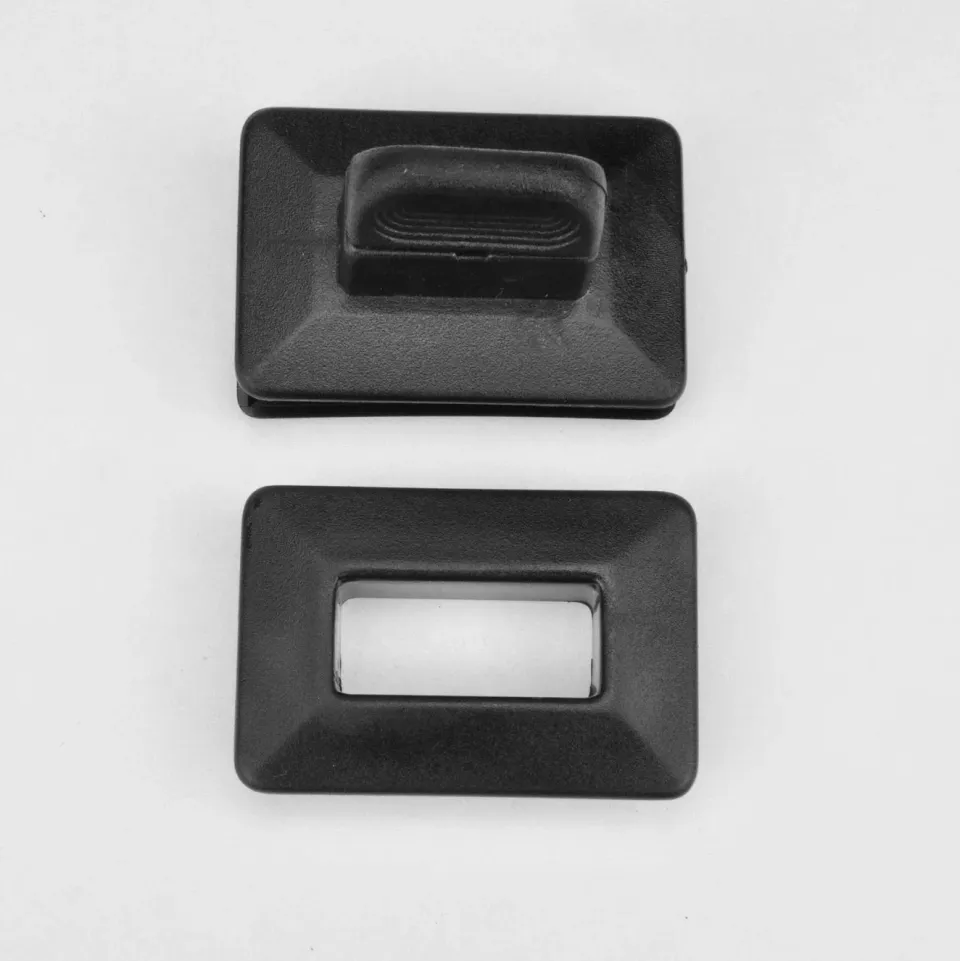 Leather House Draaislot zwart plastic 43x29mm voor tas
