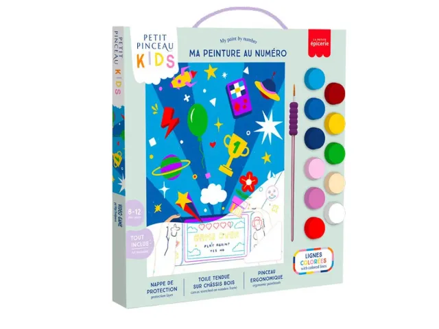 Petit Pinceau Kids Video Game schilderen op nummer 8-12 jaar