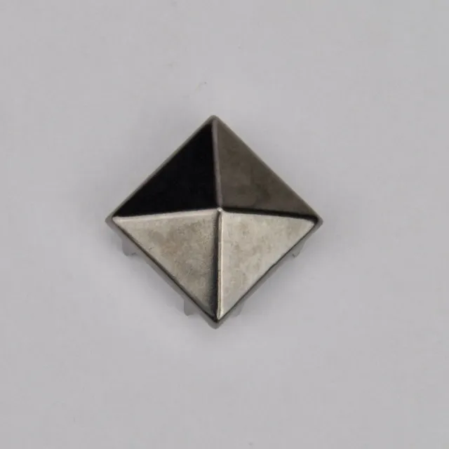 Leather House Studs zwart 12,3 mm gunmetal