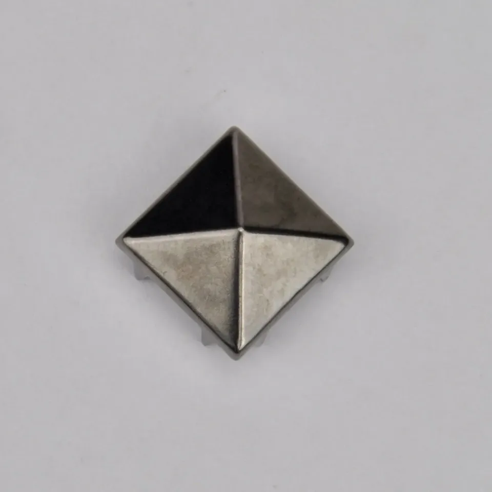 Leather House Studs zwart 12,3 mm gunmetal