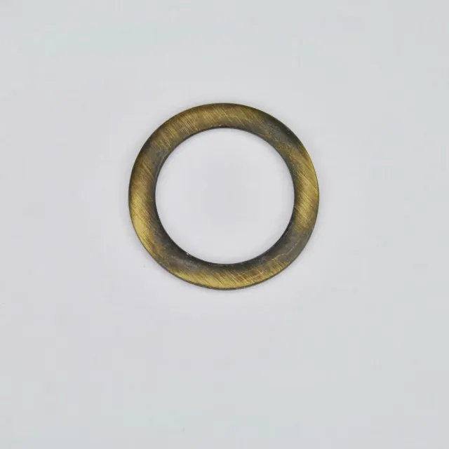 Leather House platte ring messing 22 mm oudgoud