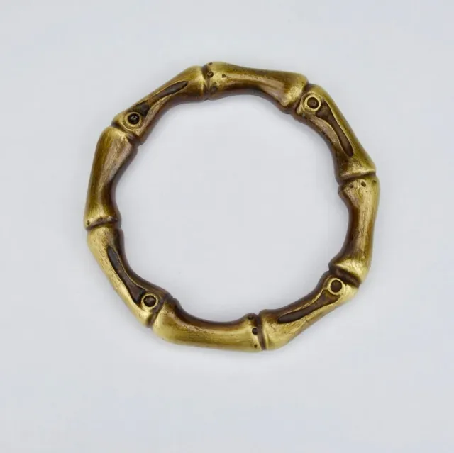 Leather House Brass ring oud goud 53mm
