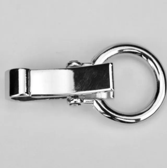 Leather House musketonhaak zilver 19 mm set van 2 metaal