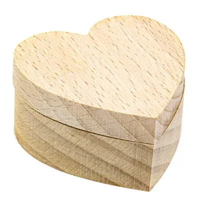 Astrid Brouwers Juwelendoosje hartvorm doosje 5,8 cm hout