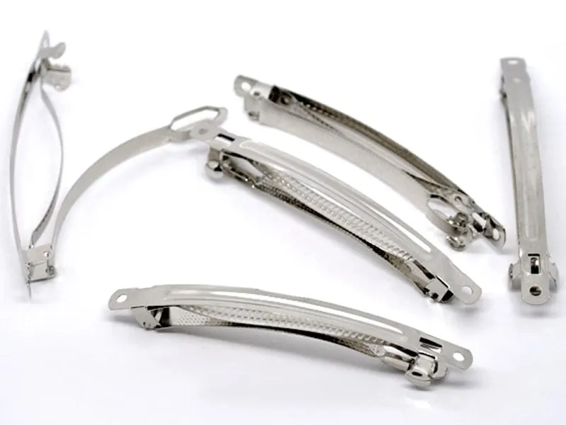La Petite Epicerie haarspeld plat 10 cm zilver per stuk