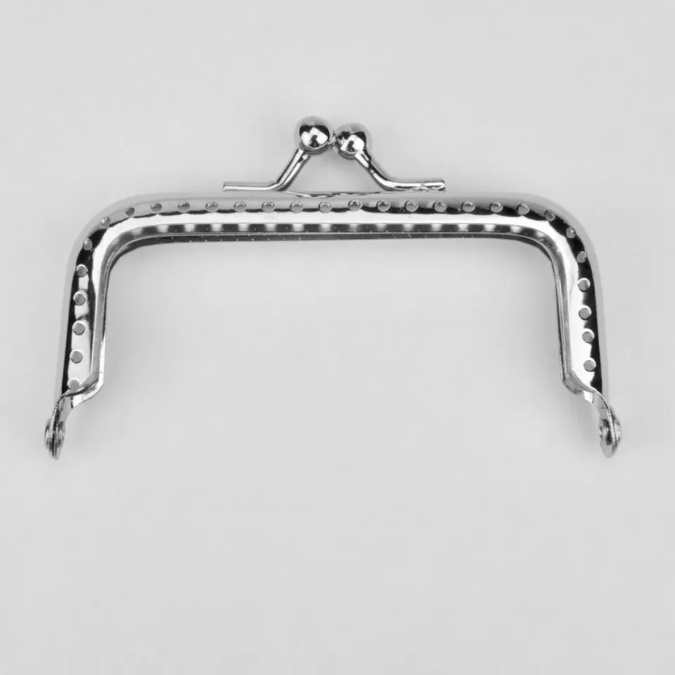 Leather House Habto beugel silver 7,5 cm tas