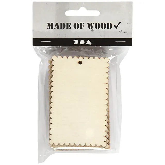 Astrid Brouwers Houten labels 8 stuks 8x5,2 cm
