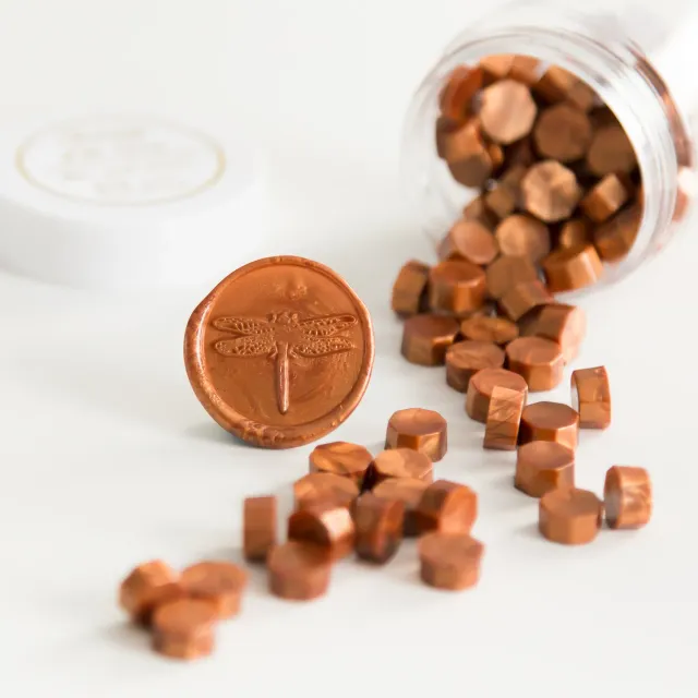 Jessy at Sea Bronze lakzegel parels 100 stuks brons