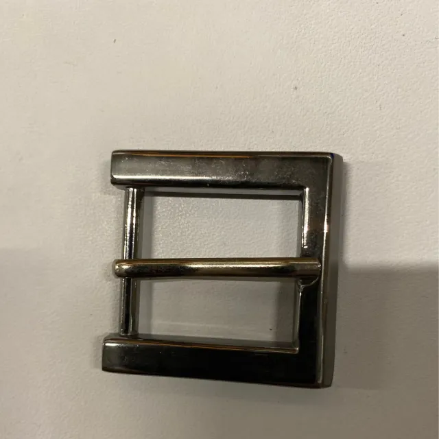Leather House Gesp Black 25 mm gesp gunmetal