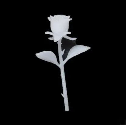 Bijounique Roos 3D decoratie roosje per stuk