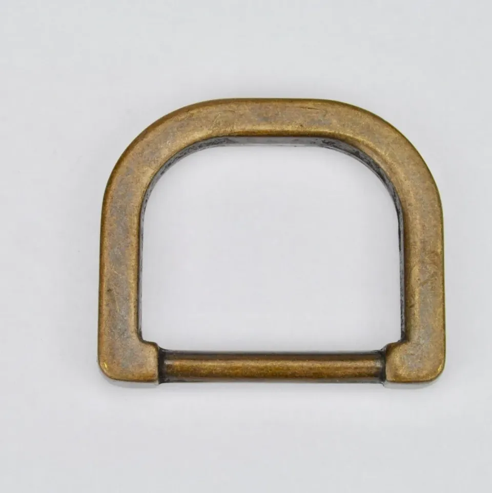 Leather House D-ring 25mm Oudgoud Messing