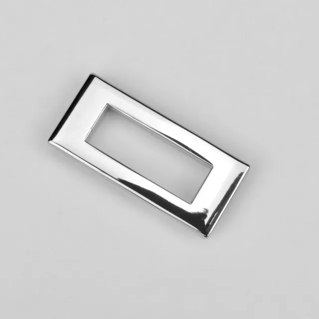 Leather House rechthoekige ring 28 mm zilver nikkel